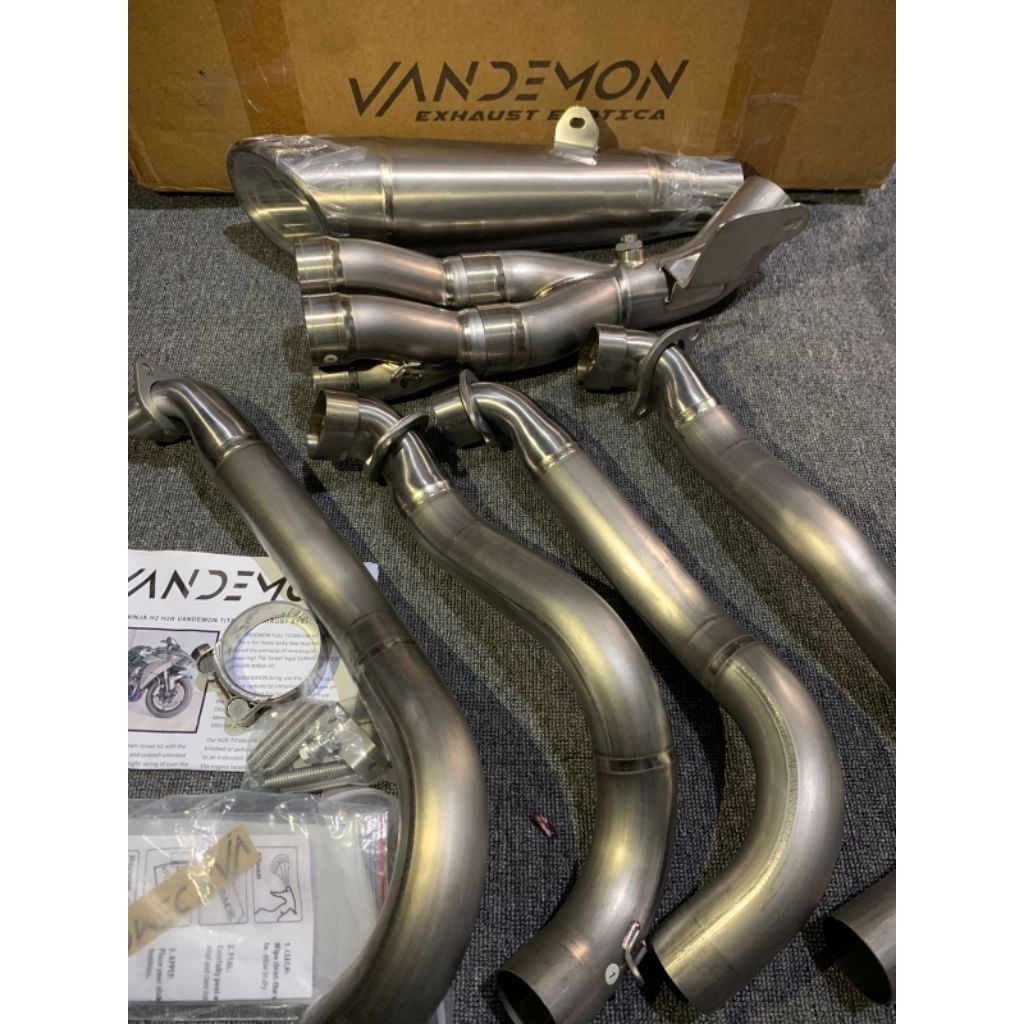 KNALPOT FULLSISTEM VANDEMON BRUSH KAWASAKI H2