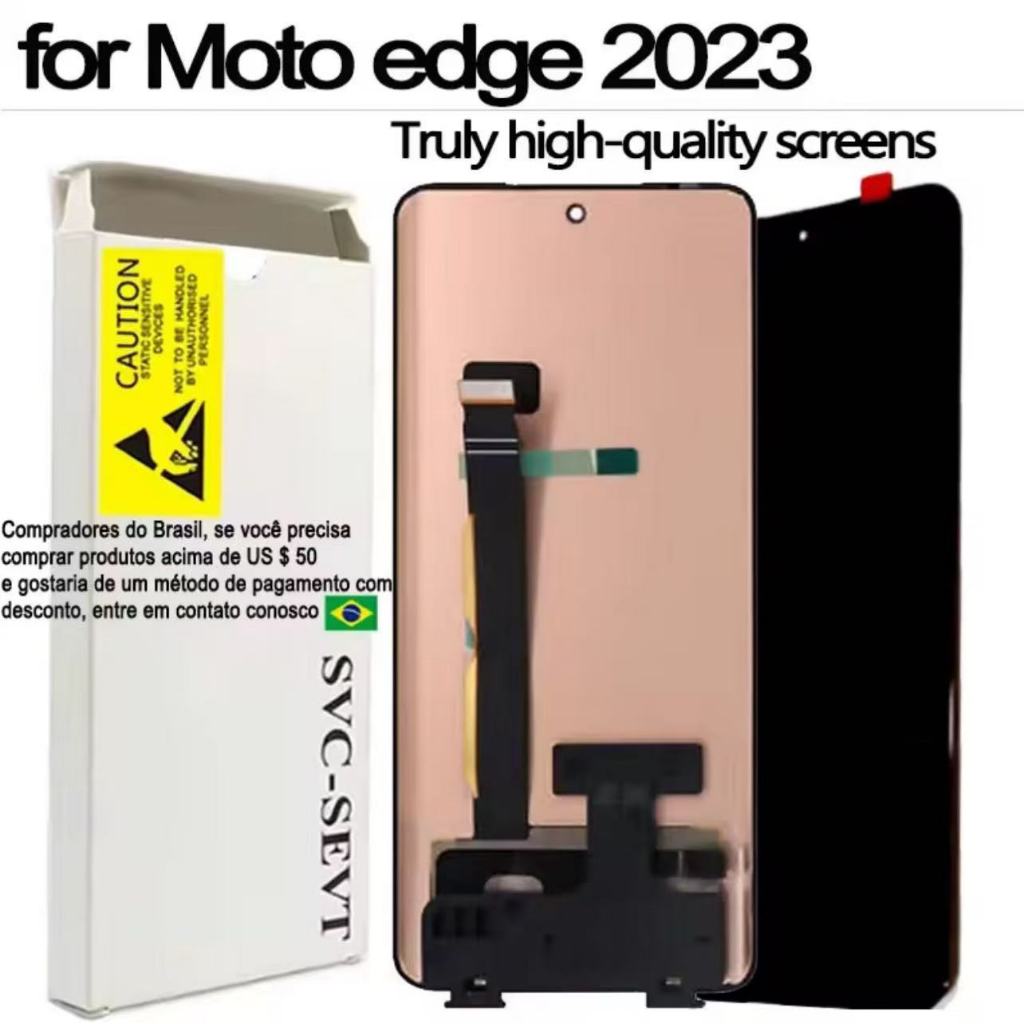 Original 144Hz 6.7" P-OLED Replacement For Motorola Edge 2023 XT2305 LCD Display Touch Screen For Mo