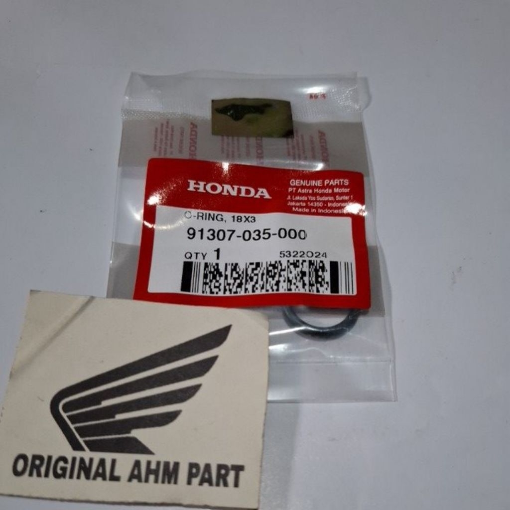 Oring Colokan Oli Atas Bebek Matic Sport Ori AHMOring 18x3 91307-035-000