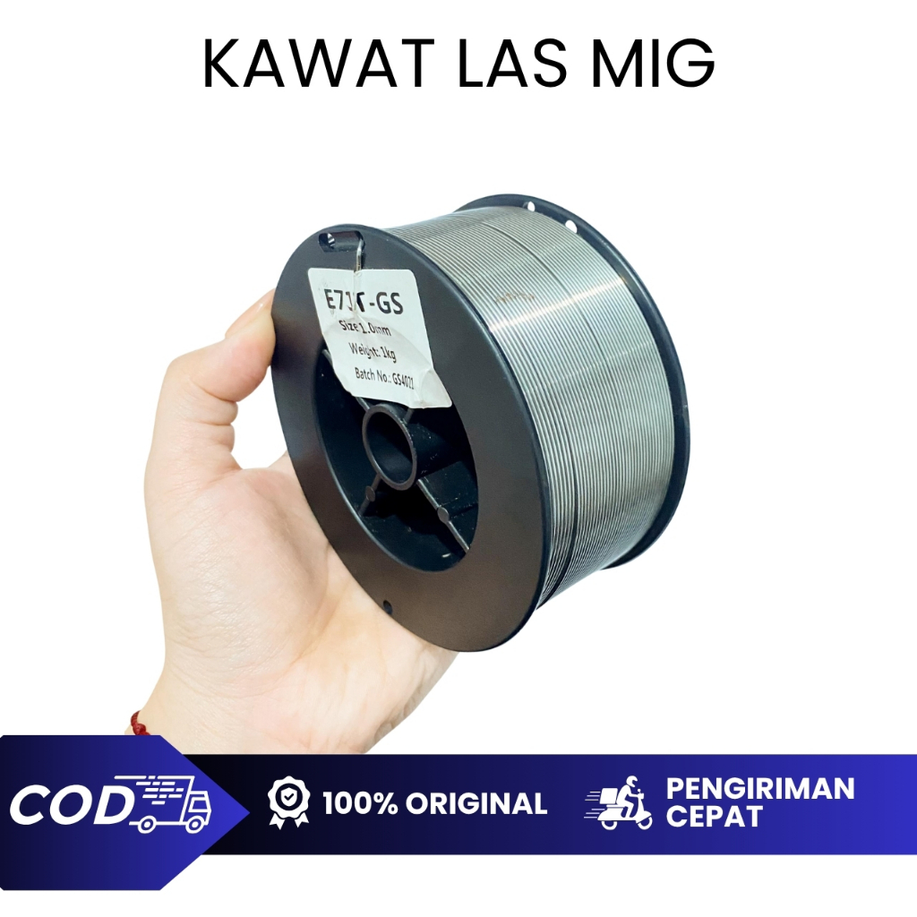 KAWAT LAS MIG 0.8MM 1KG / FLUX CORE WIRE GASLESS KAWAT LAS TANPA GAS CO2 / KAWAT LAS MIG KAWAT SOLDE