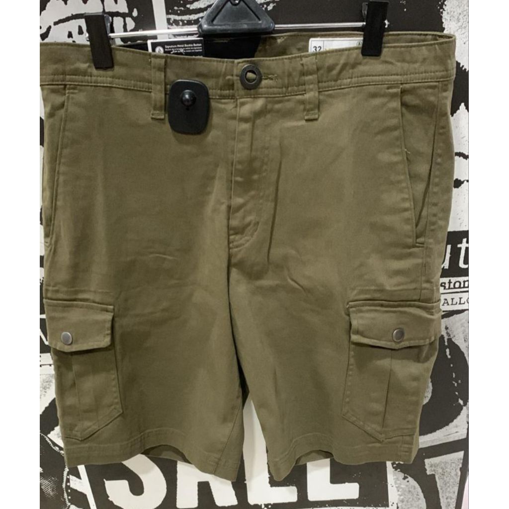 Celana pendek pria Volcom Revel cargo 20" stretch walkshort