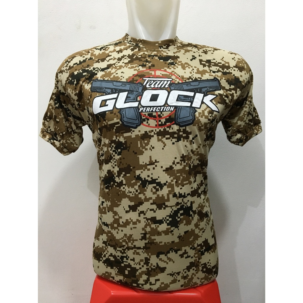 Kaos Loreng GLOCK - Kaos Loreng Digital Gurun - Kaos Gurun Camo - Kaos Loreng Gurun