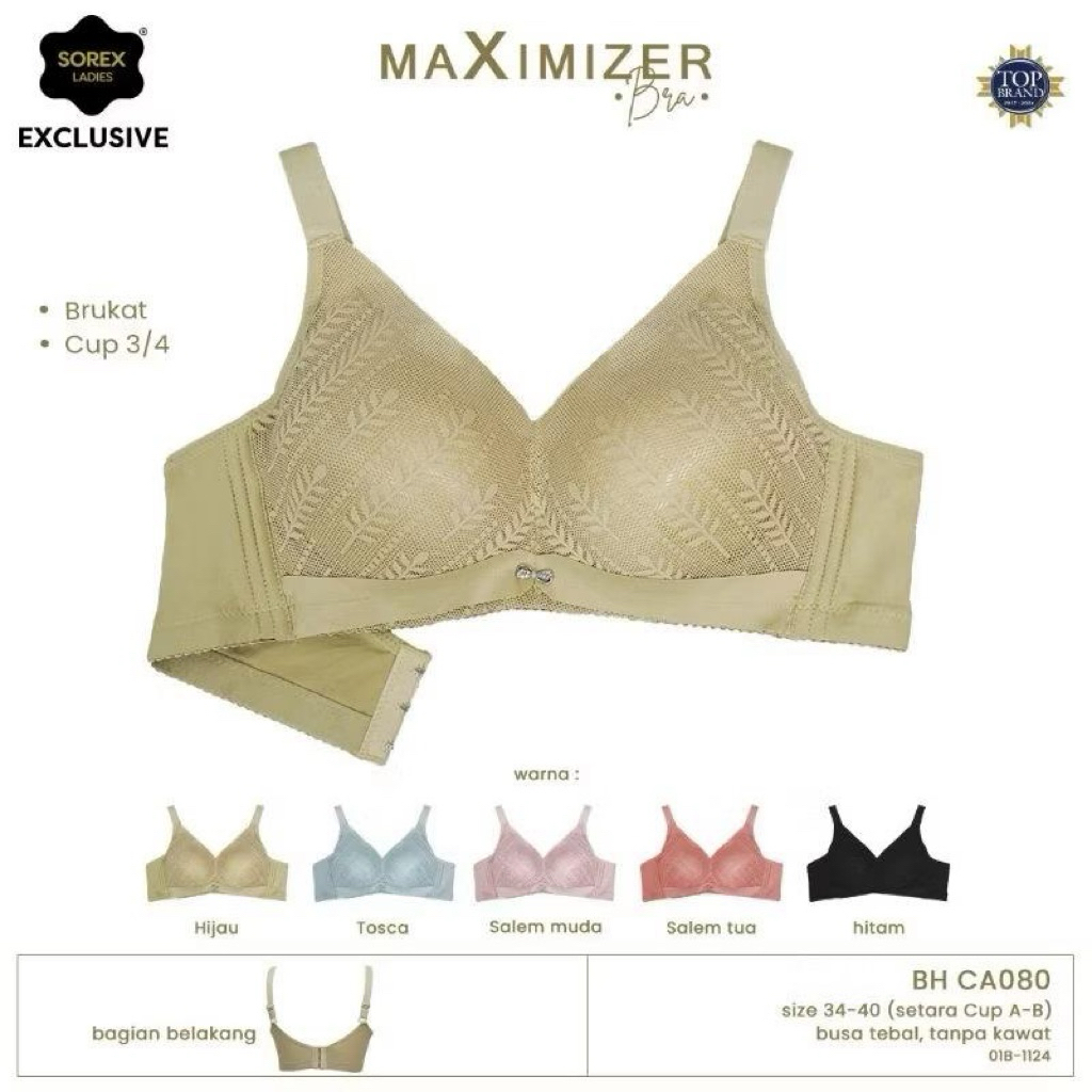 bra sorex MAXIMIZER  busa tebal tanpa kawat