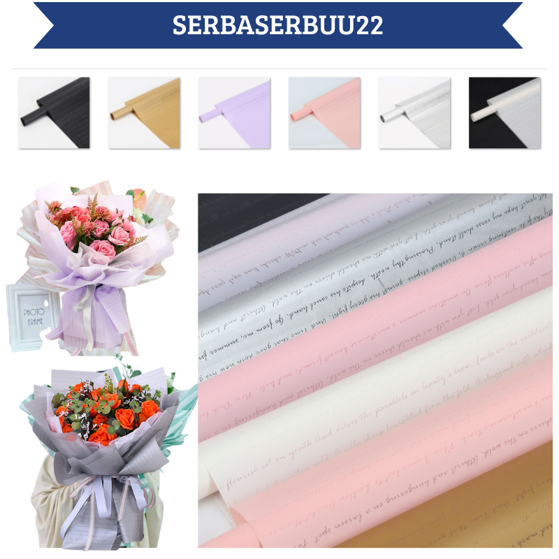

Flower Wrapping Cellophane Paper Kertas Buket Bunga Wisuda Anniversary Romantis Gift KB118