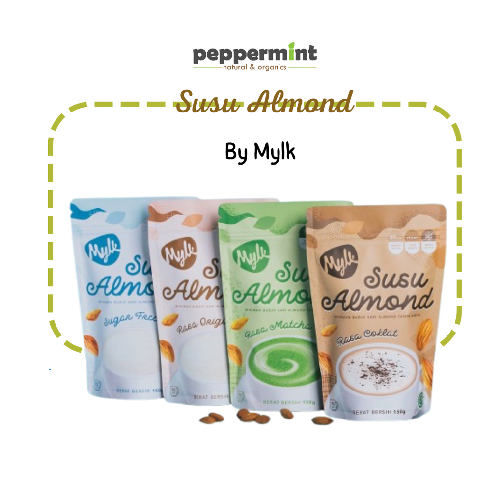 

Mylk Almond Original 150gr dan 25gr - Susu Kacang Almon Bubuk | Lactose & Dairy Free