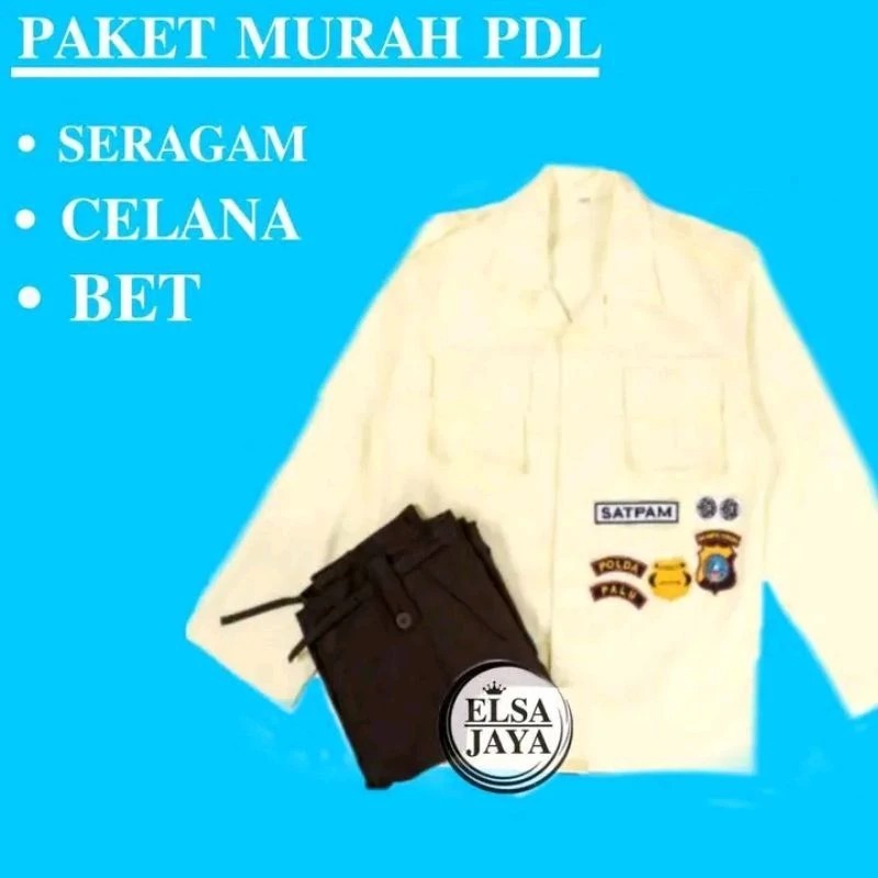 Bersaudara Official Seragam Pdh Baju PDL Setelan Lapangan security PDH satpam PDL Lengan pendek Leng