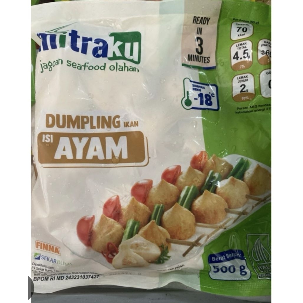 

mitraku dumpling isi ayam 500g