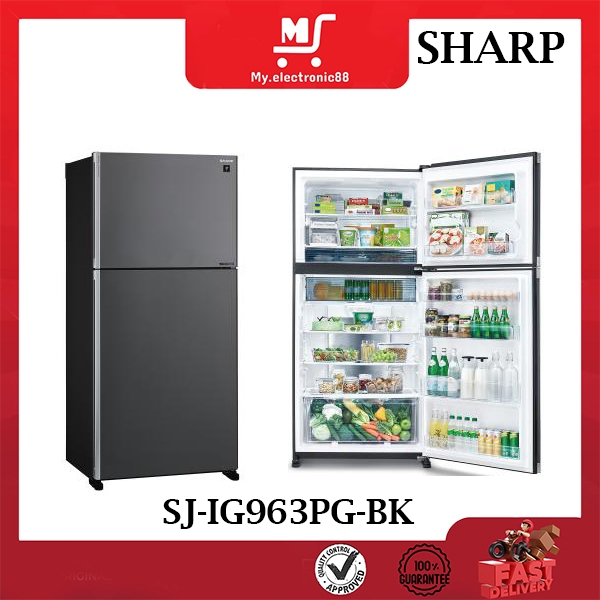 SHARP KULKAS 2 PINTU SJ-IG963PG-BK