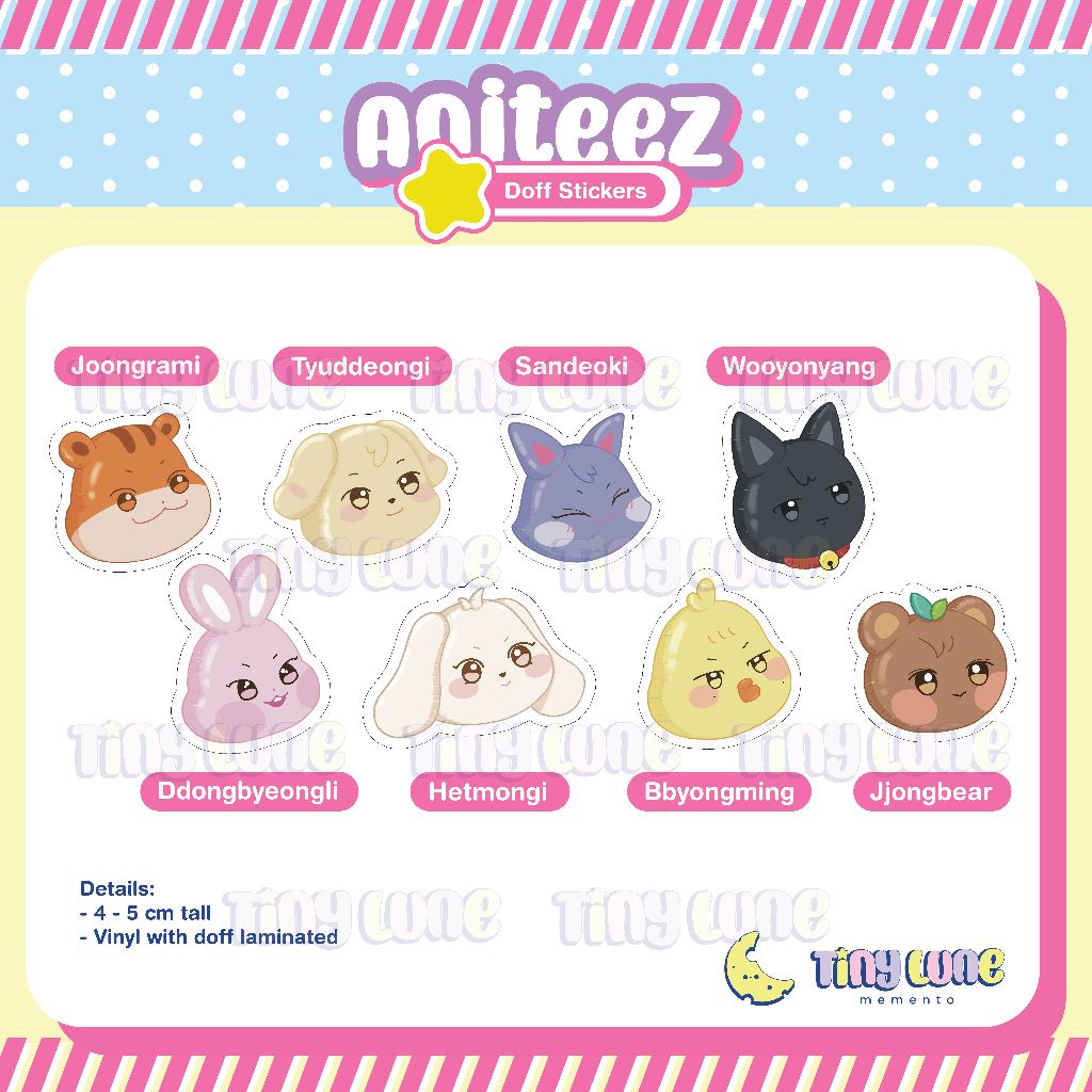 

[Doff Sticker] Aniteez Doff Diecut Sticker (Minimal pembelian Rp.15.000)
