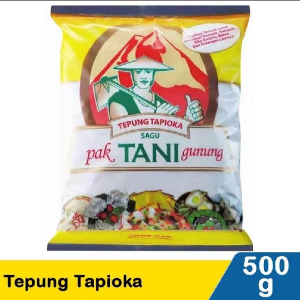 

Tepung Tapioka Cap Pak Tani Gunung 500 gr