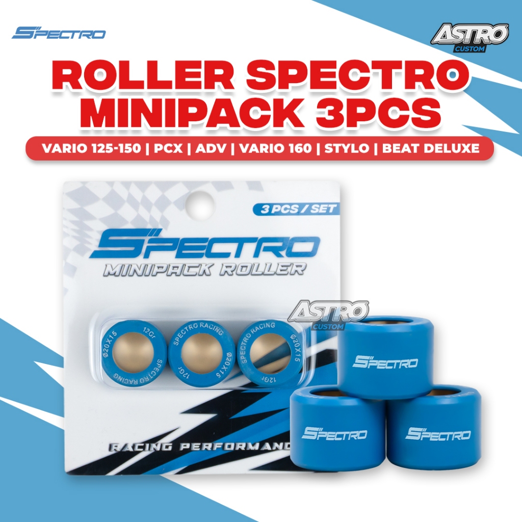 Spectro Roller Isi 3 Vario 125 150 PCX ADV Stylo 160 Beat Deluxe Scoopy Prestige Genio Roler Racing