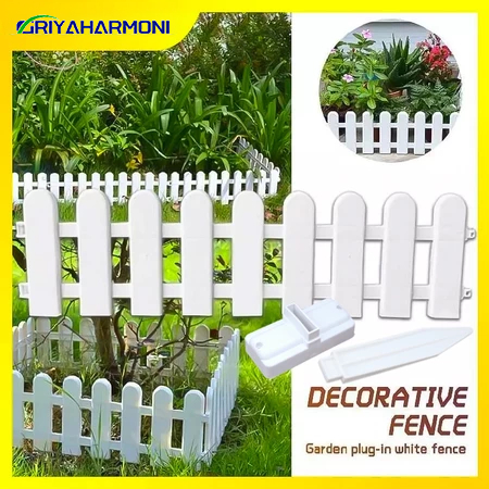 【COD】Pagar Taman Plastik/Pagar Taman/Pagar/Taman/DIY Dekorasi Pagar Taman/Pagar Putih Pagar Hiasan