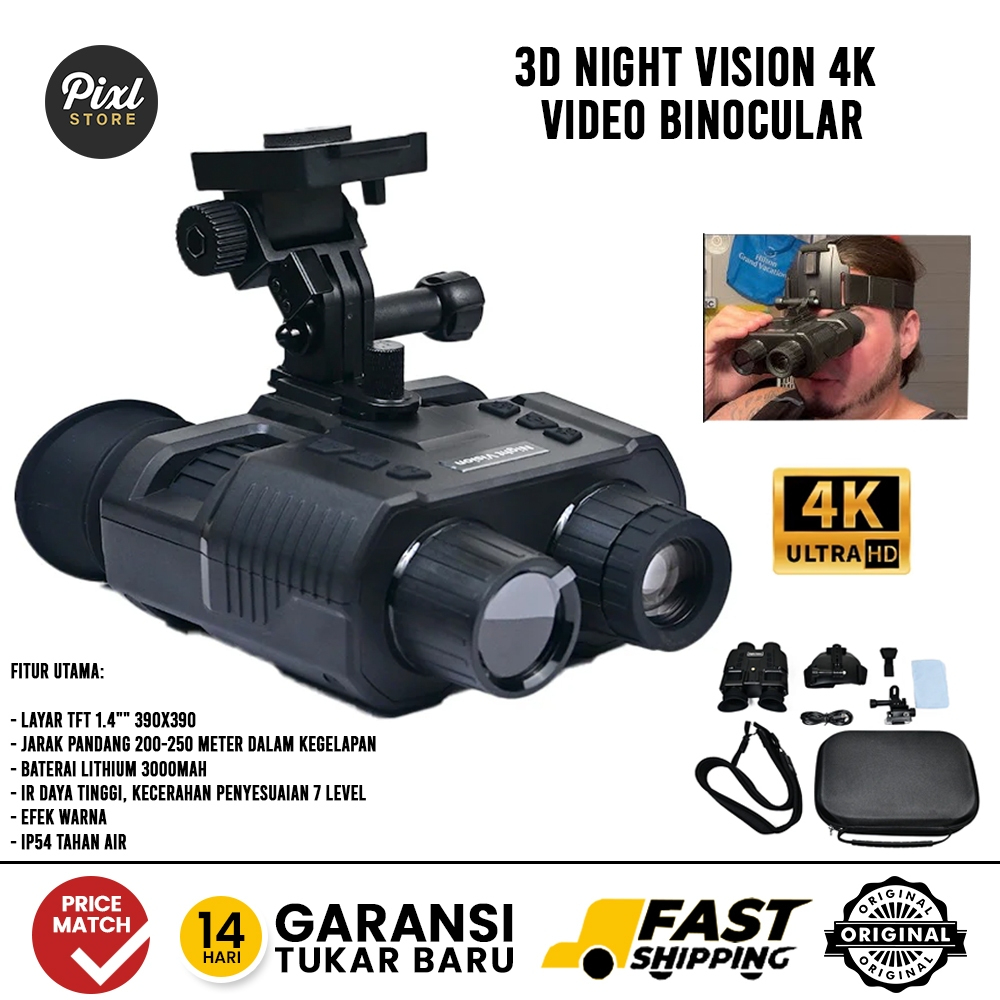 3D Night Vision 4K Video Binocular
