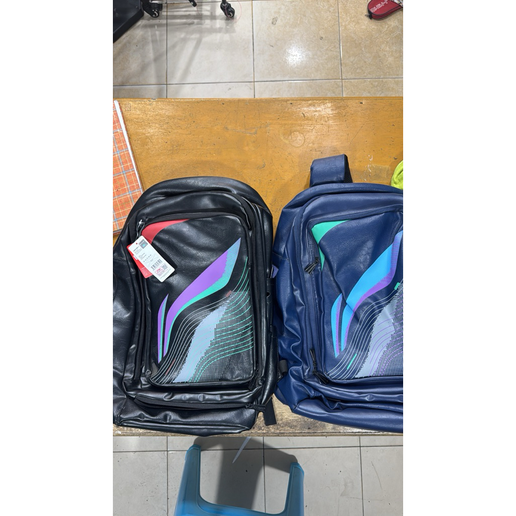 Tas Badminton Bulutangkis Lining ABSU385 - Ransel Backpack Original LINING