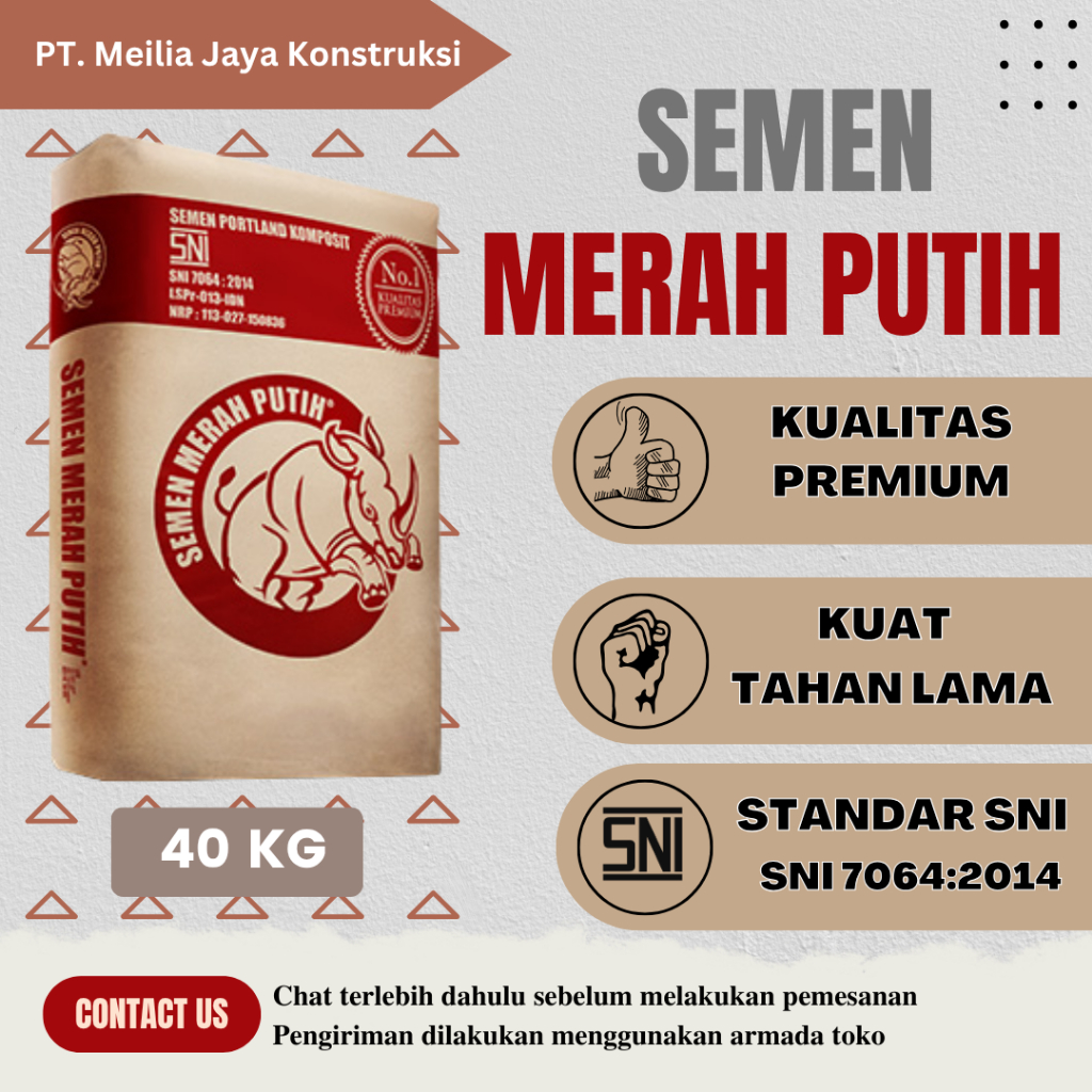 Semen Merah Putih (40 kg / sak)