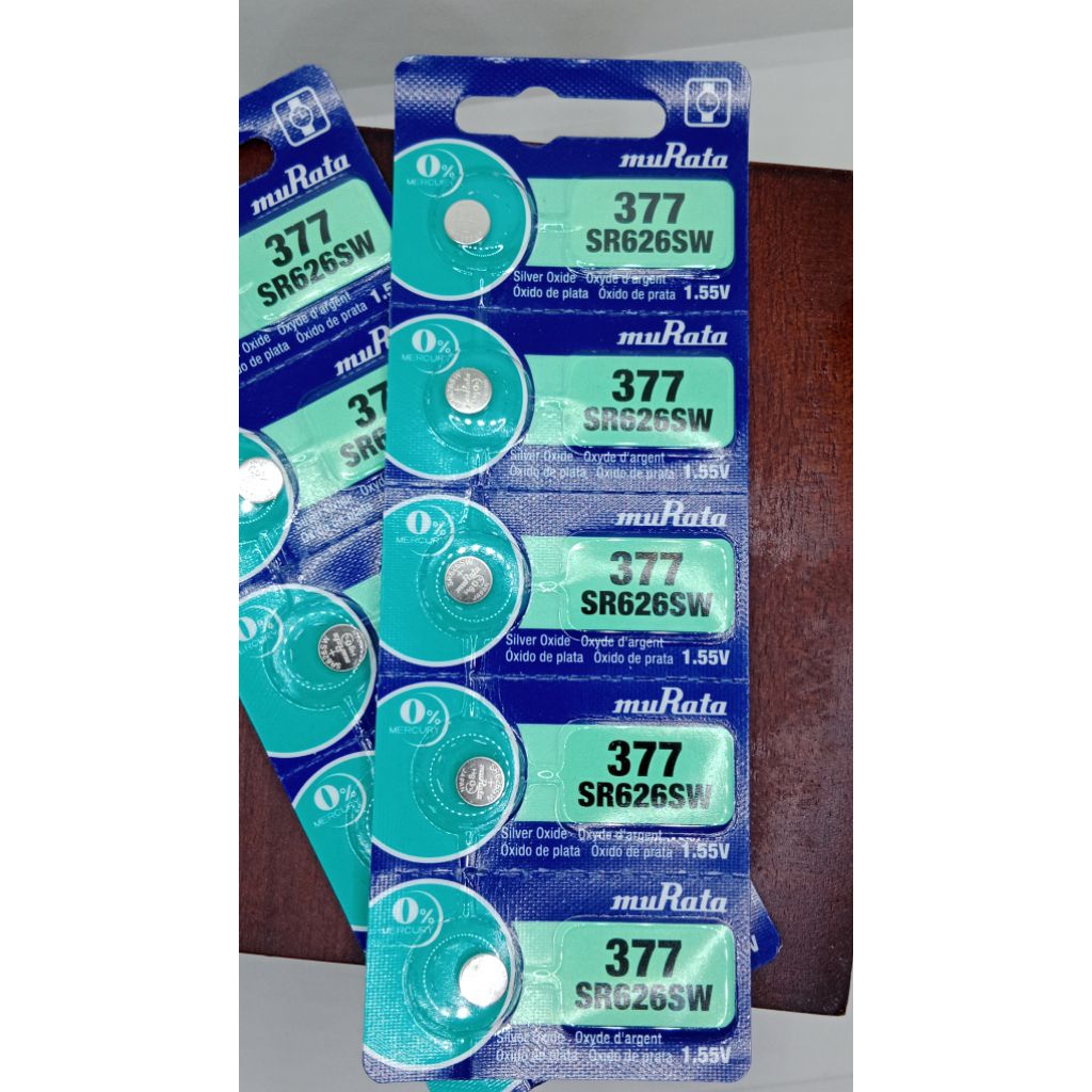 Original Baterai jam tangan murata SR626SW // SR 626 SW murata perlembar