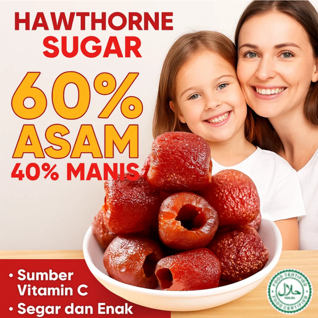 

✅【ORIGINAL】250g Hawthorn Kering Tanpa Biji Snack Praktis | Hawthorn Hollow Snack Isi Tunggal | Hawthorn Manisan Cemilan | Makanan Ringan Sehat Halal