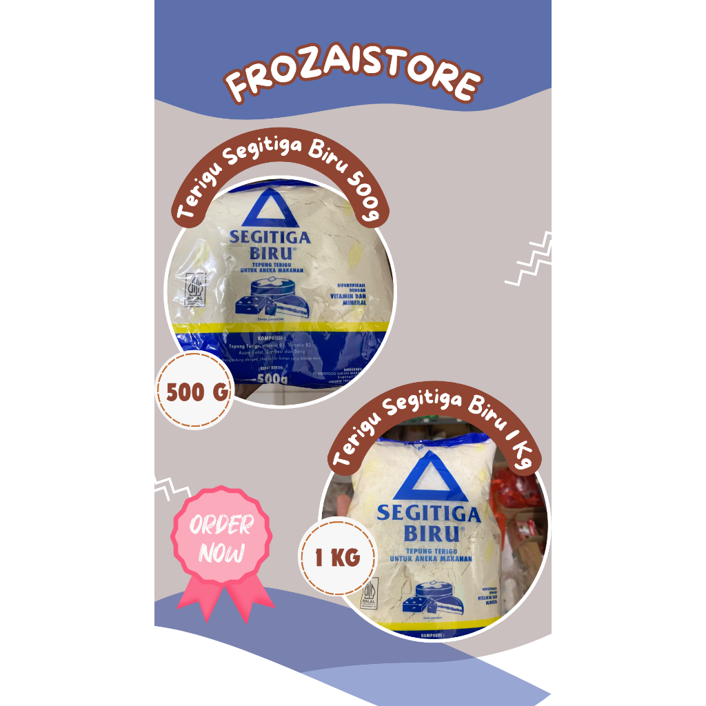 

Tepung Terigu Segitiga Biru 500g/1kg