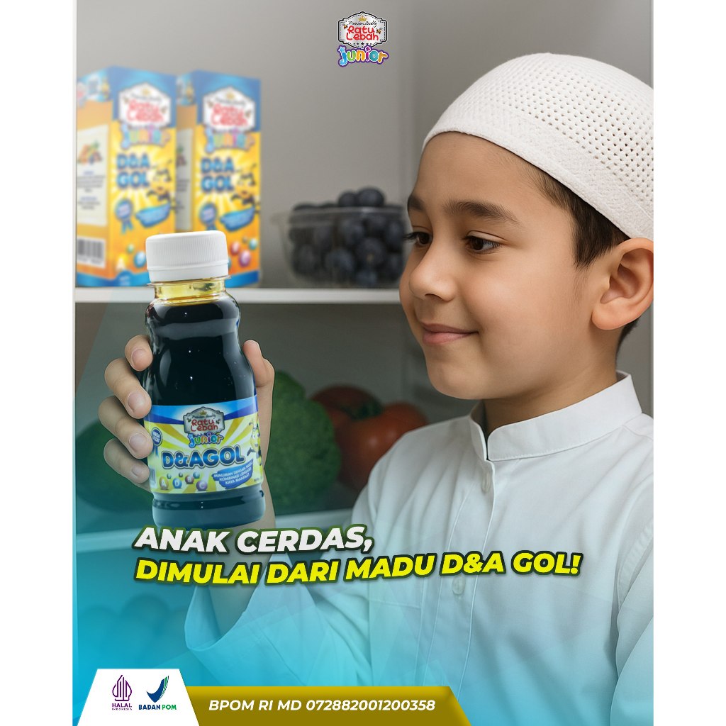 

Original Madu Anak D&A Gold Ratu Lebah Junior 150 Gr Suplemen Untuk Meningkatkan Nafsu Makan Dan Daya Tahan Tubuh Anak