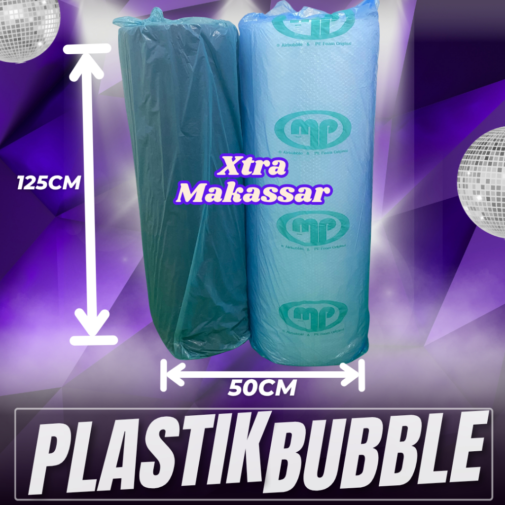 

Bubble Warp Mulia Pack Murah 1 Roll 3 Kg 125cm x 50cm