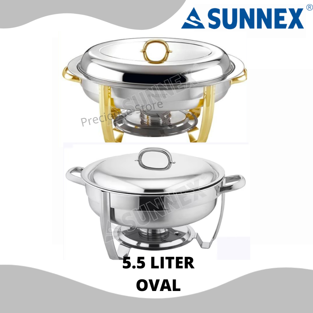 PEMANAS SUNNEX CHAFING DISH OVAL 5.5 LTR X21761