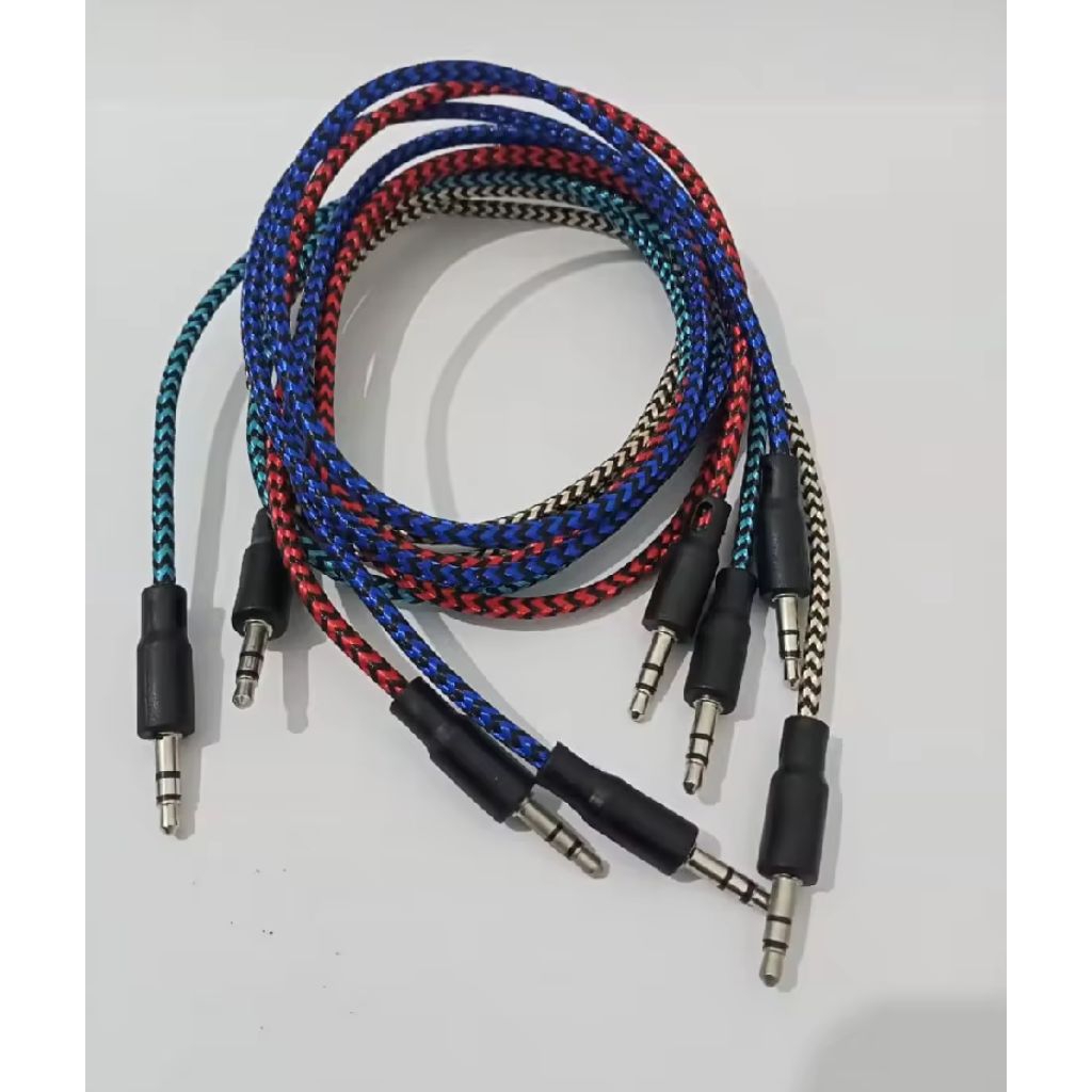 Kabel aux speaker aktif  1x1 transparan kabel audio