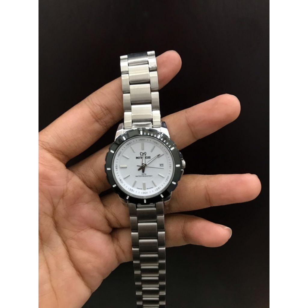 JAM TANGAN MIRAGE CEWEK STAINLESS TAHAN AIR
