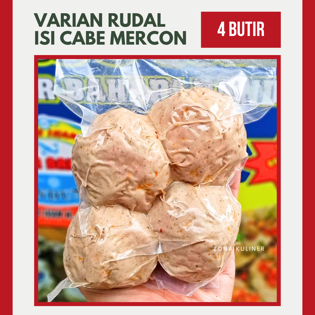 

Bakso Ikan Rudal Mercon - 4 Butir | Sinar Bahari
