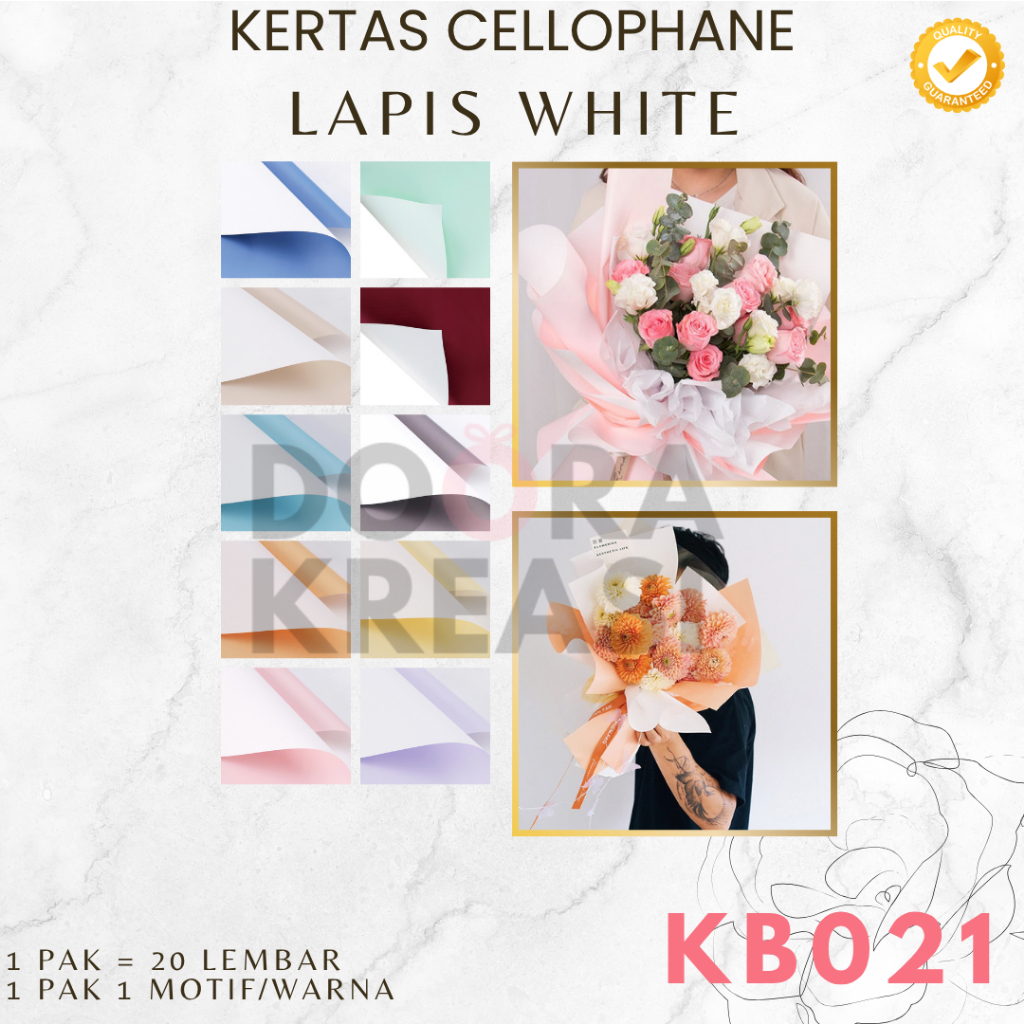 

Kertas Cellophane Buket Bunga Pastel Putih [ECER]