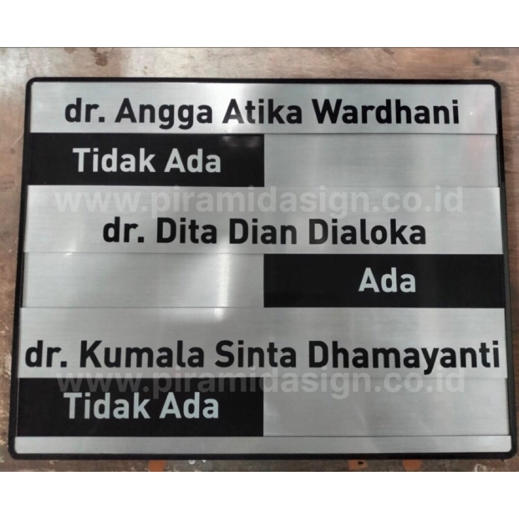 

Papan nama dokter ada tidak ada praktek gigi klinik rumah sakit sliding bagus custom