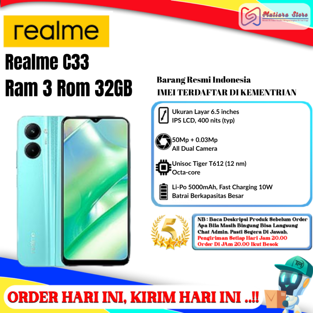 Realme C33 Ram 3 Rom 32GB