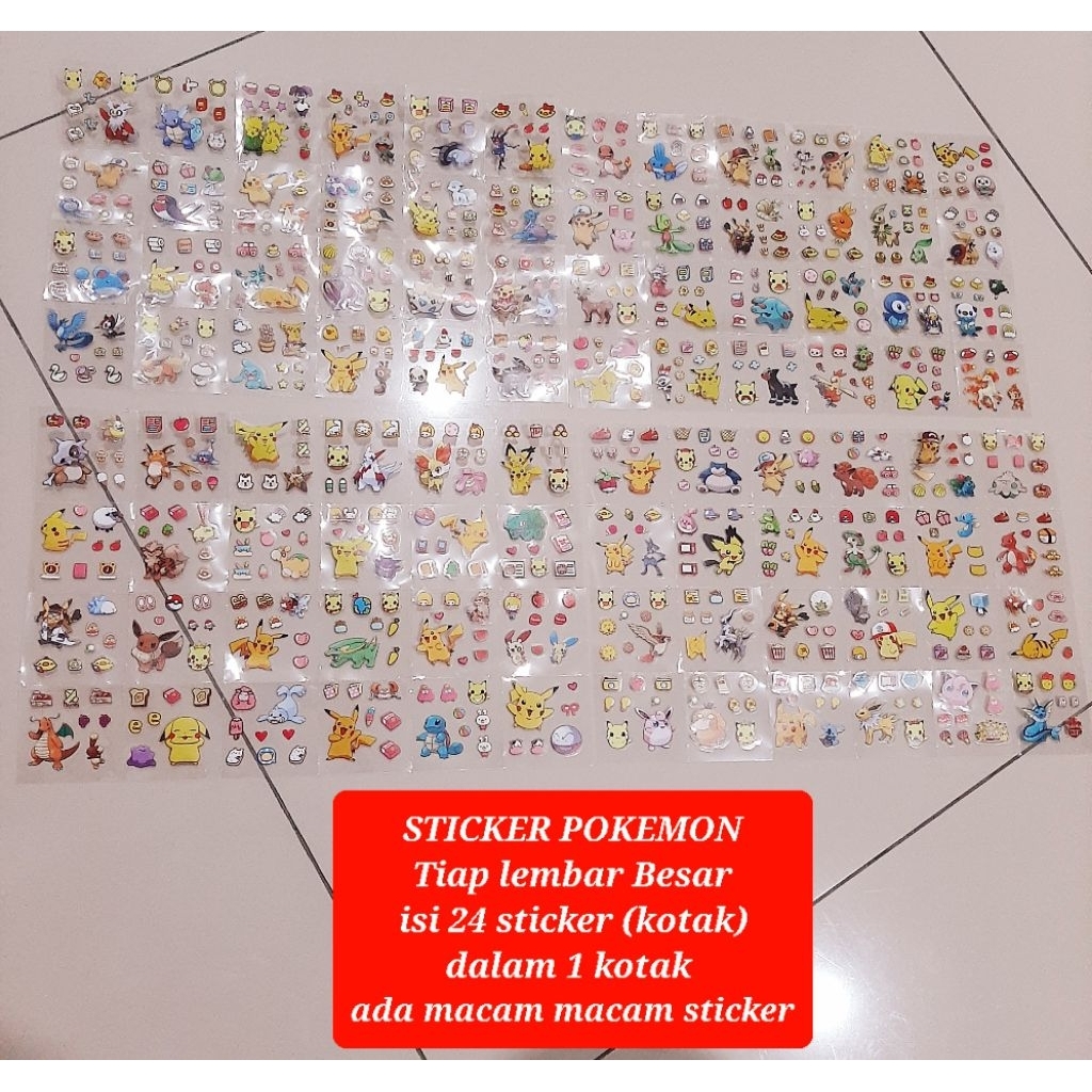 

sticker pokemon jual ecer sticker anak pikachu sticker mainan anak karakter pokemon jual ecer