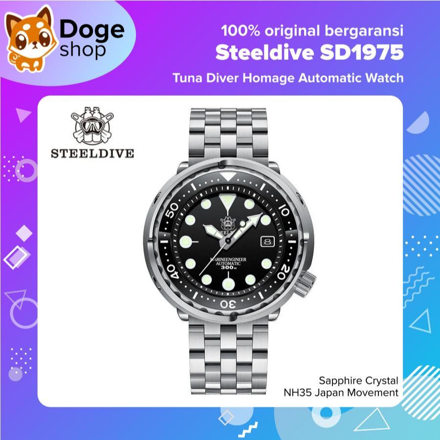 Steeldive SD1975 Tuna Diver Homage NH35 Japan Movement Automatic Marine Diver Watch