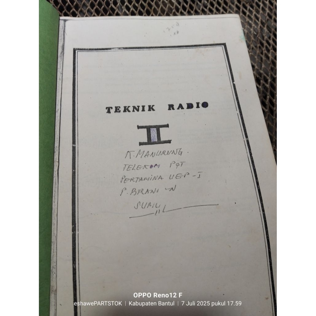 buku teknik radio dan listrik