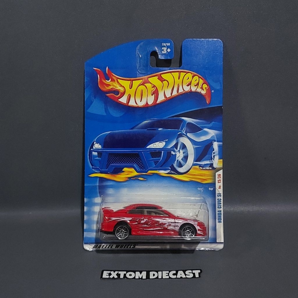 Hotwheels Honda Civic SI Red First Editoon Varian Velg