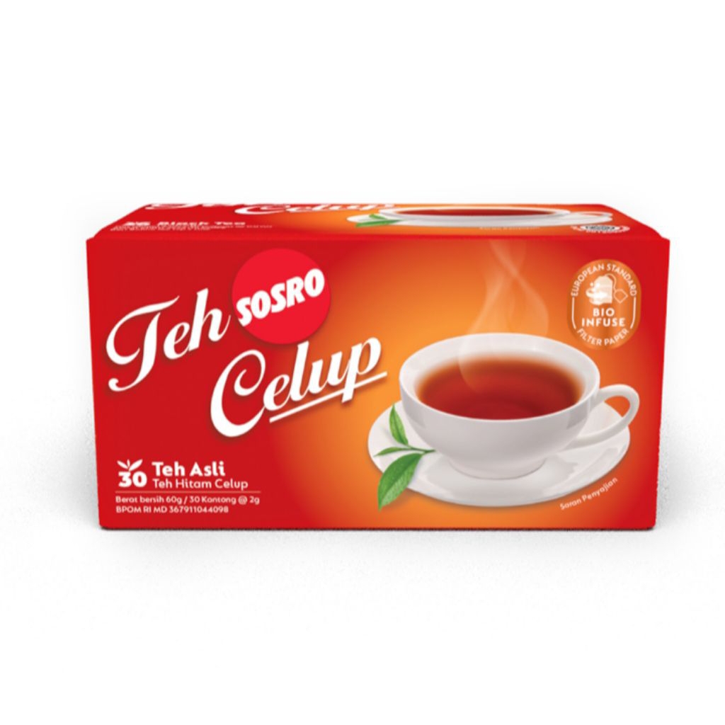 

SOSRO Teh Celup Hitam 30 Kantung Celup