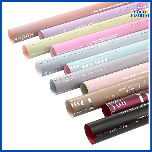 

Flower Wrapping Cellophane Paper Kertas Buket Bunga Bouquet Florist Lembaran KB6082