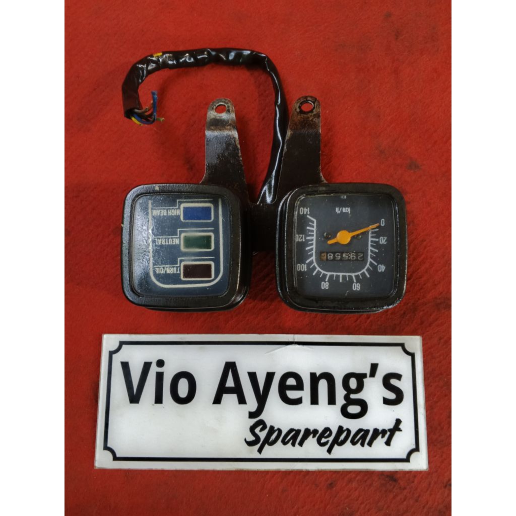 SPIDOMETER SETT BREKET PANGKON SPIDOMETER SUZUKI A100 ECONOS, A100 X SUPER, ORIGINAL SECCOND