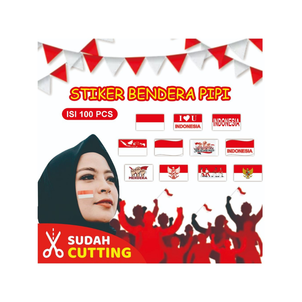 

Stiker Bendera Pipi Ukuran 3,5 x 2 cm – Minimal Order 100 pcs (Sudah Dipotong)
