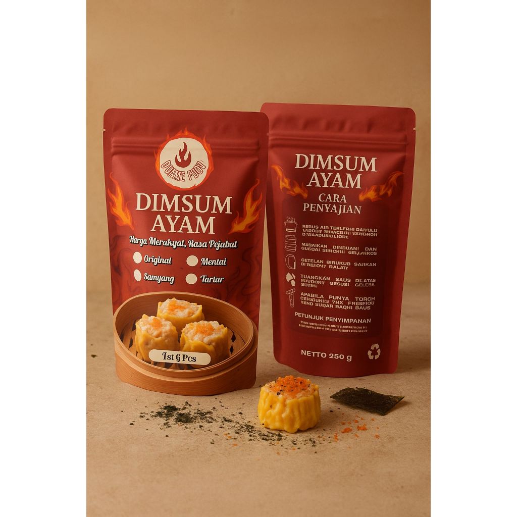 

Dimsum Ayam Original isi 6pcs + chili oil