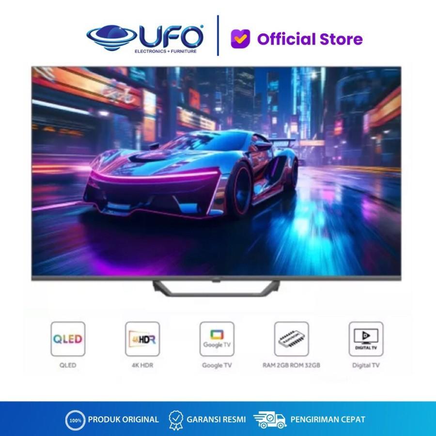 AQUA TV AQT43S80EUX LED 4K UHD QLED 43 Inch HDR10+ Google TV 120Hz Refresh Rate & 120Hz VRR Garansi 