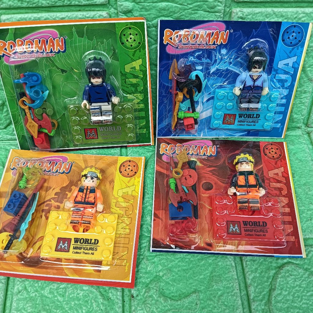 1 set Mainan Robot Rakit Naruto Terbaru Lgo Roboman FK Murah Grosir