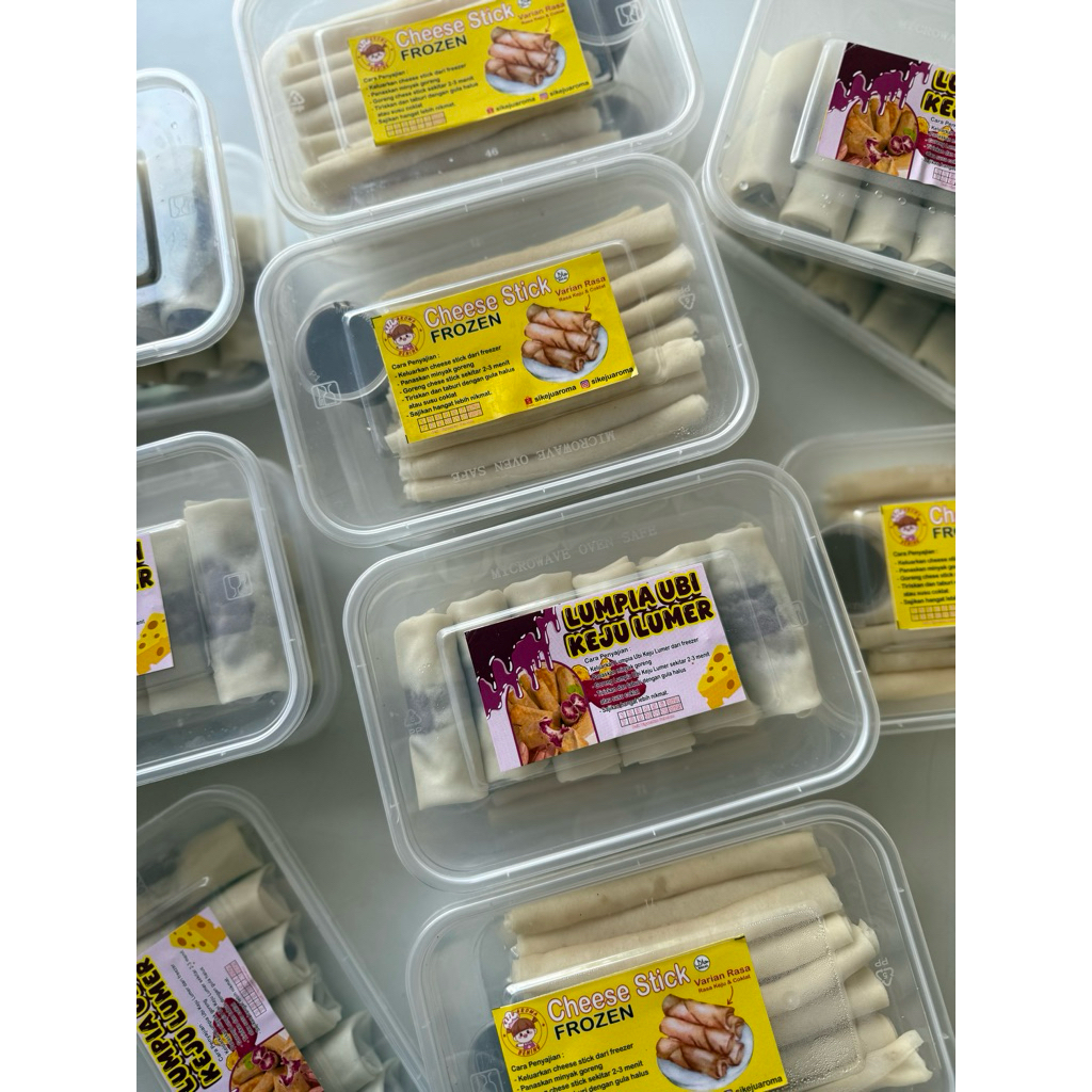 

VIRALLL !!! BEST SELLER Lumpiah Ubi Ungu Keju Lumer Isi 10 Pcs