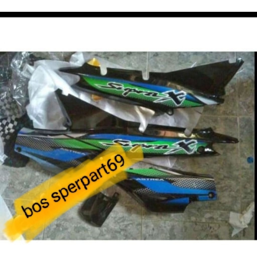 cover body belakang kanan kiri full set Supra x lama Supra fit lama, body bodi kanan kiri Supra x la