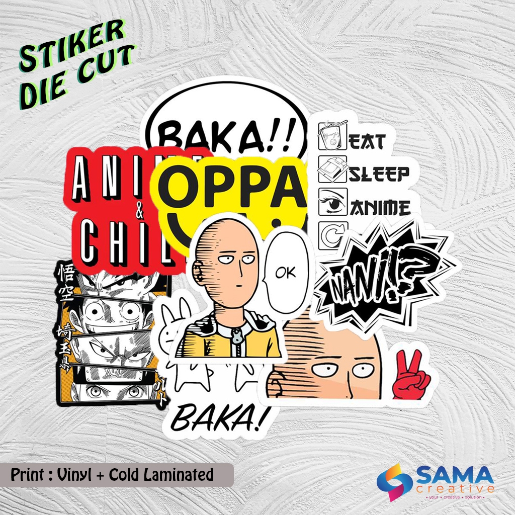 

Anime Series - Sticker Vinyl Die Cut - Stiker Hp, Laptop, Motor, Mobil, Helm, Botol Anime
