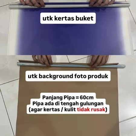

Pipa 5/8 (Panjang 60cm) utk Packing Kertas & Background