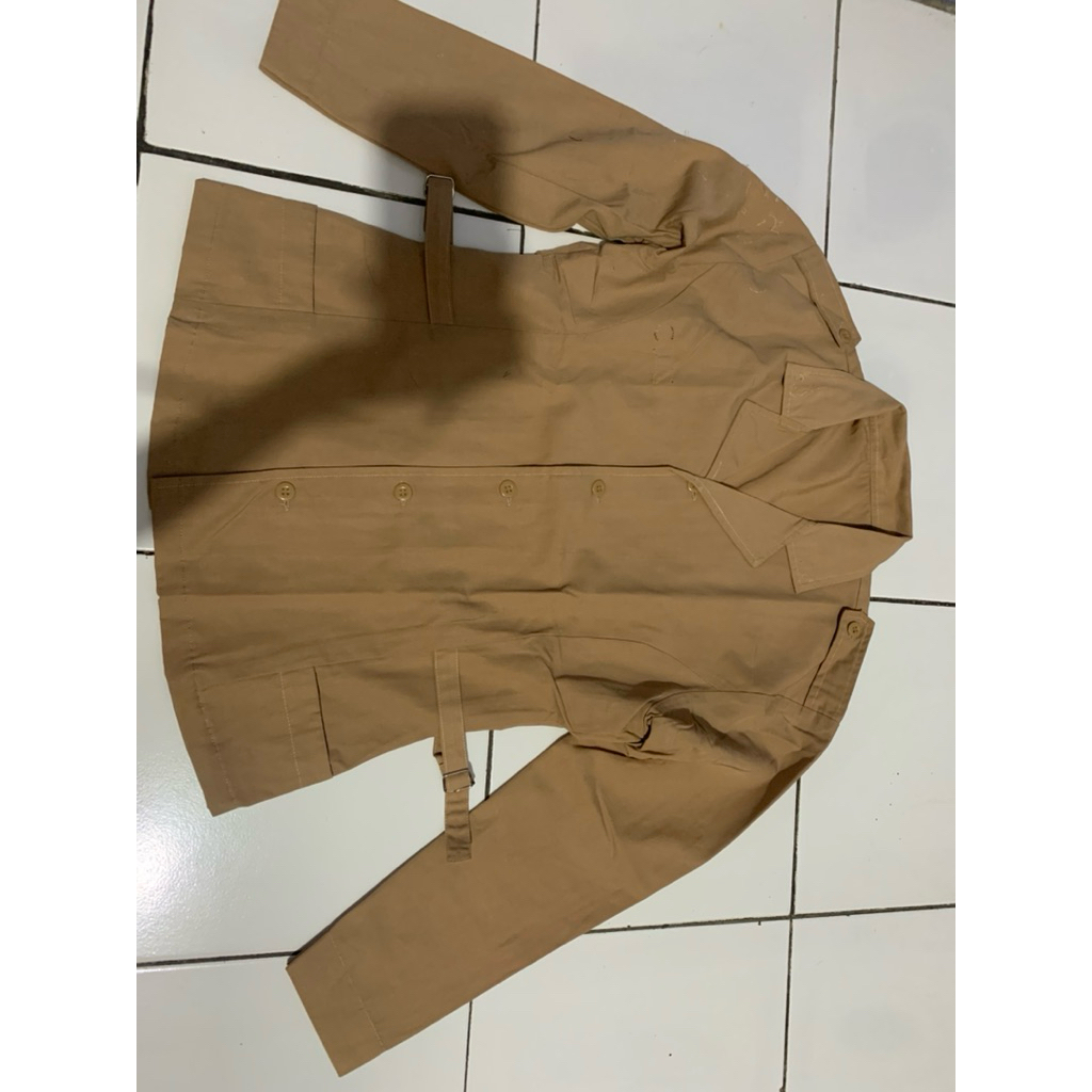 seragam pramuka SMA crop pressbody