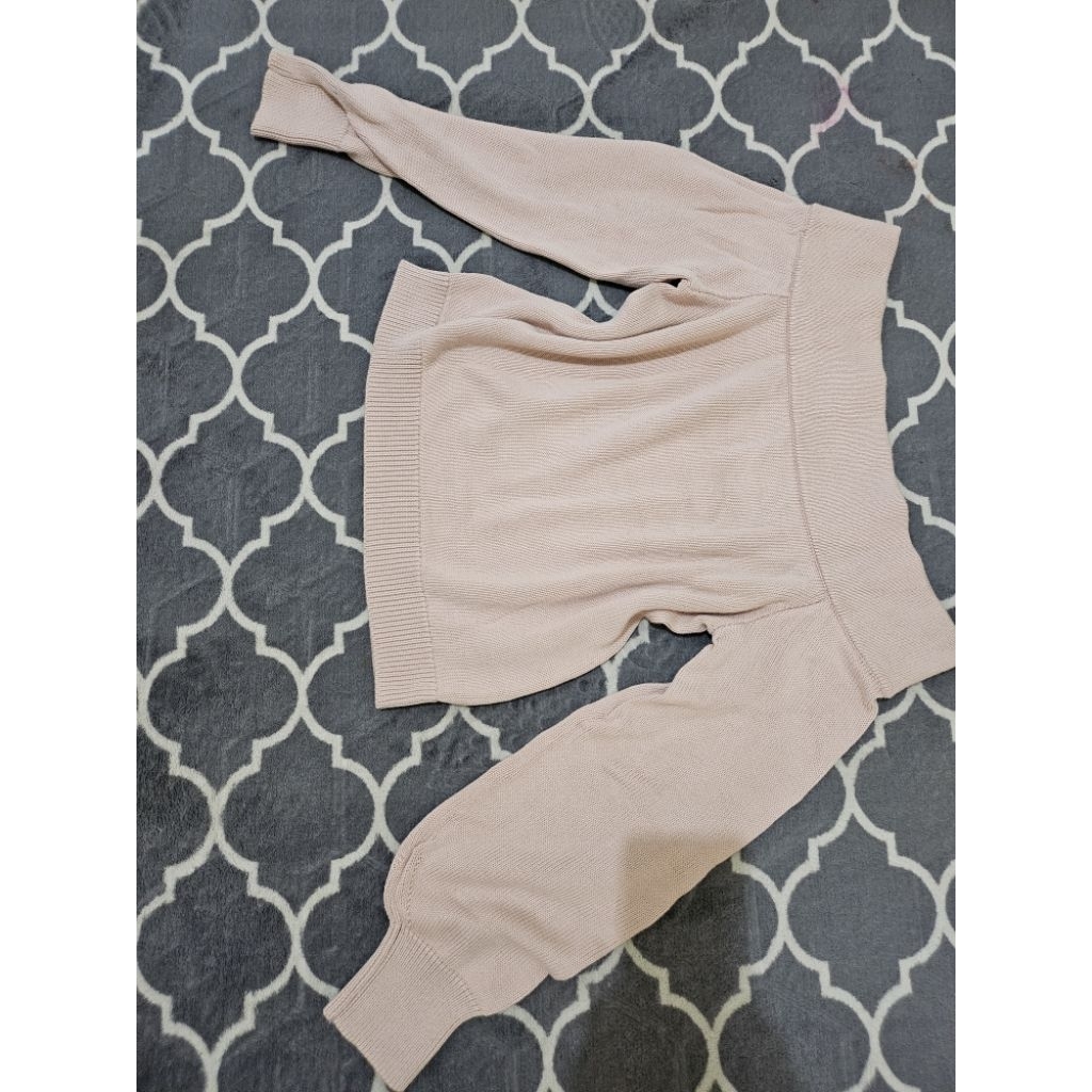 Off shoulder top pink HnM