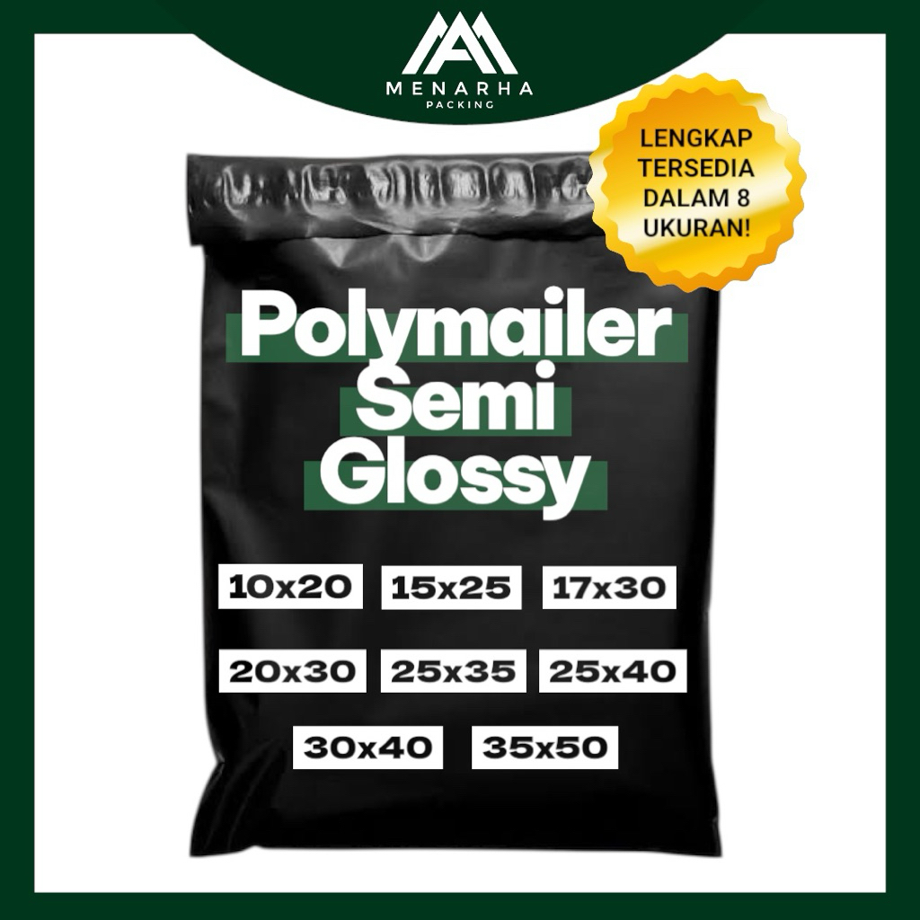 

Polymailer Hitam Kualitas Bagus Bahan Tebal & Kuat (Packing Online Shop) Berbagai Ukuran!