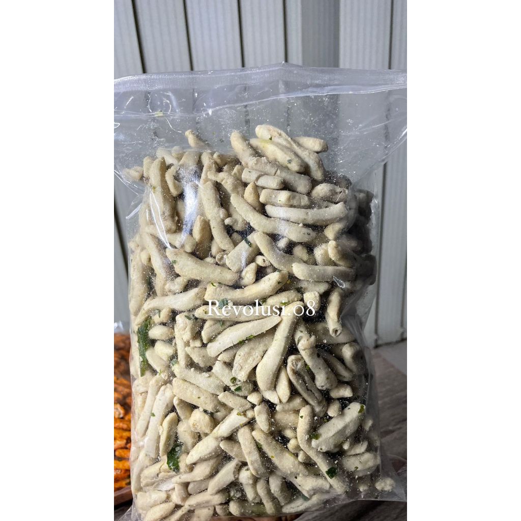 

Forcysn Basreng Daun Jeruk 1Kg, Basreng Pedas, Rempah Alami Kriuk Gurih Enak